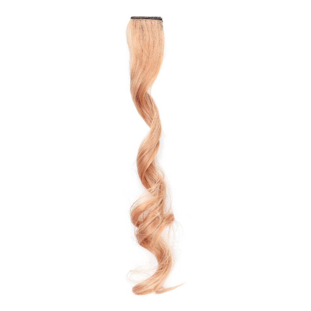 Unisex Pink Colorful Curly Wavy Clip In Hair Extensions 55Cm Synthetic Multicolor Highlights For Women 5Pcs