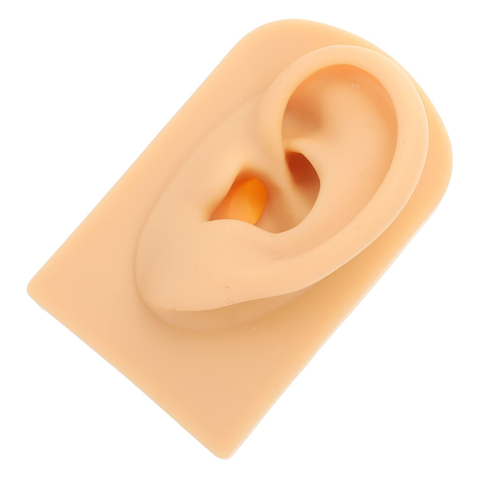 Silicone Ear Model for Piercing Practice, Realistic Reusable Training Ear for Jewelry Display