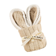 Leuke microvezelhanddoek met lange oren, konijnvormig,-Koffie