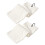 Serviette de golf pratique en polyester portable et-Blanc 1