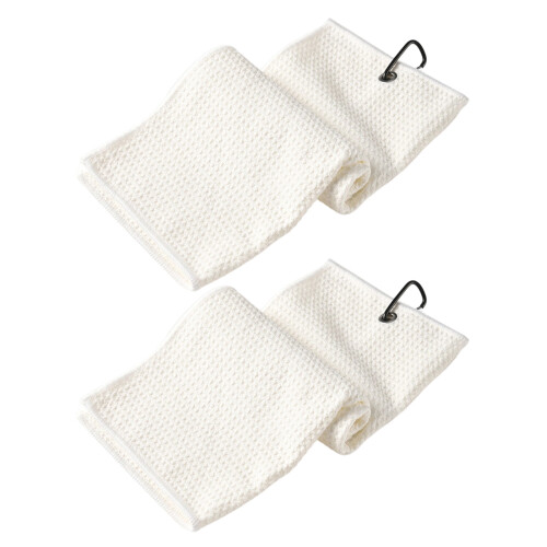 Gemakkelijk schoon te maken, sneldrogend, golfhanddoek,-Wit