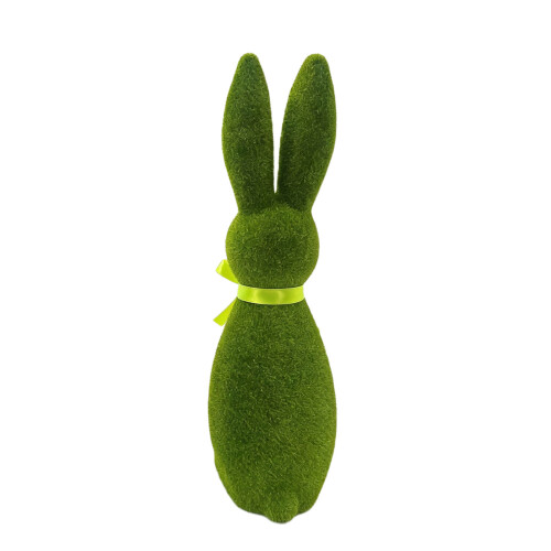 Realistisch groen plastic massaal konijn beeldje-LL0149C