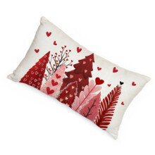 Decoratieve kussenhoes met romantisch liefdesthema voor