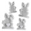 Silicone Easters Rabbits Mould For Home Candle And Craft 1