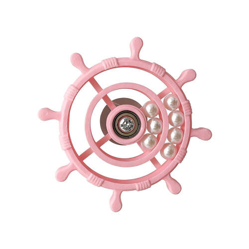 Engaging Parrots Toy With Rotate Spinners Colorful Safe-Pink