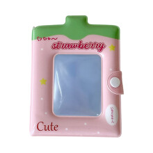 Photocard Binder Album Photo Card Books Holder Mini Photo-Pink