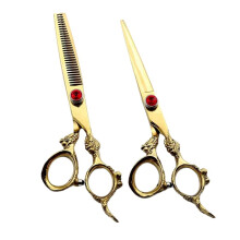 Professional Hair Cutting Scissors Set, 6 Inch Carbon Stainless Steel Shears with Ergonomic Handle