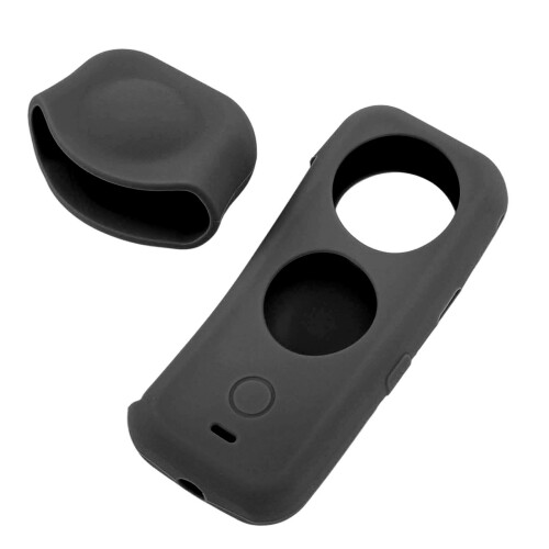 Panoramic Silicone Camera Lens Cover for One X2, Dustproof, Black 1