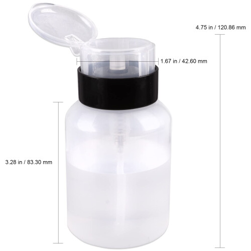 250ml Refillable Pump Dispenser Bottles with Lockable Pump Head for Alcohol and Cleaning Solutions, 2 Pack 1