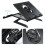 Foldable Laptop Stand with Cooling Fan, 9-Gear Adjustable, Black 11