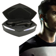 Wireless Gaming Earbuds with 45mAh Battery, Low Latency, Dual Modes, Mic, Black