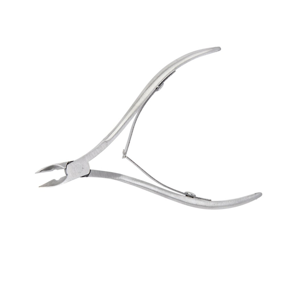 Professional Stainless Steel Cuticle Nipper 1/2 Jaw Single Spring for Manicure Pedicure Nail Care