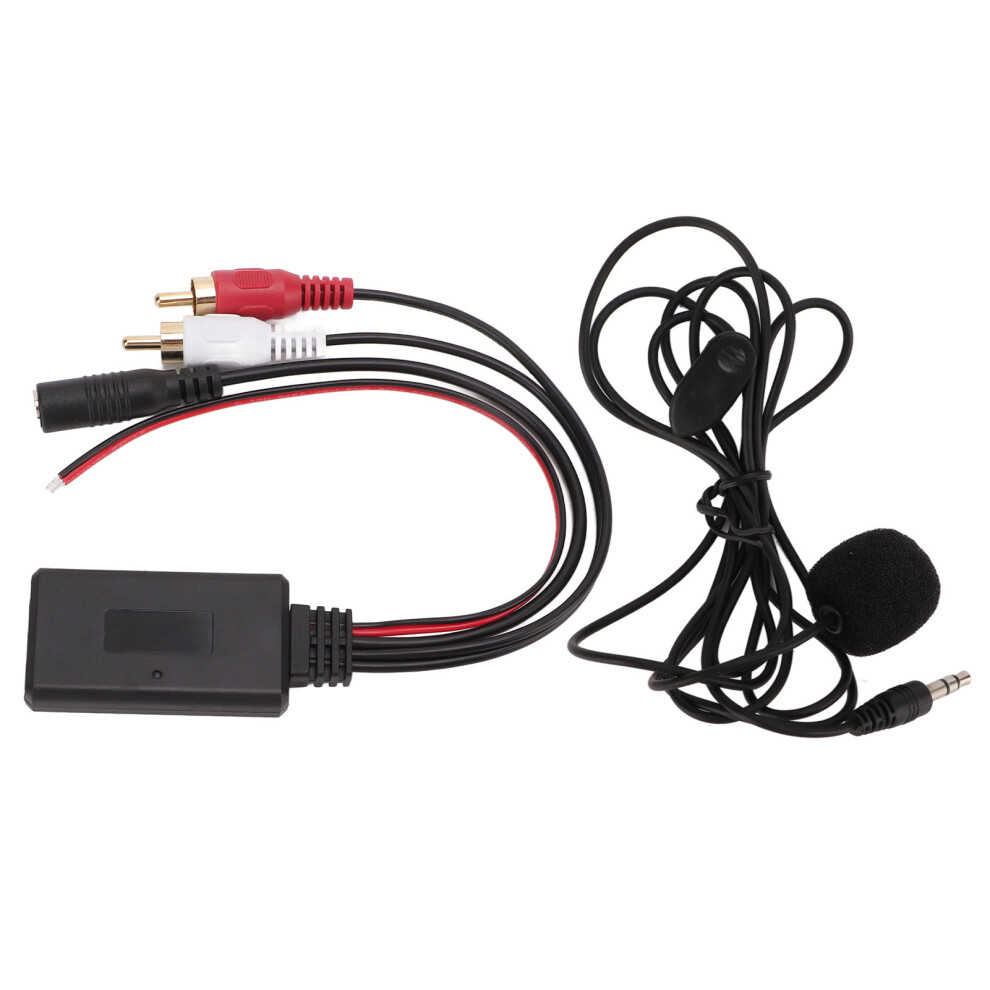 Wireless Car Bluetooth 5.0 Module 1.5M Mic & Rca Audio For Radios 4931390262692