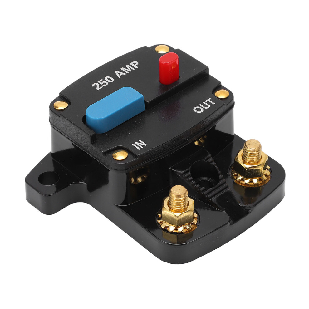 250A Inline Car Audio Circuit Breaker Fuse Holder For Stereo Boat Truck 4641390264045