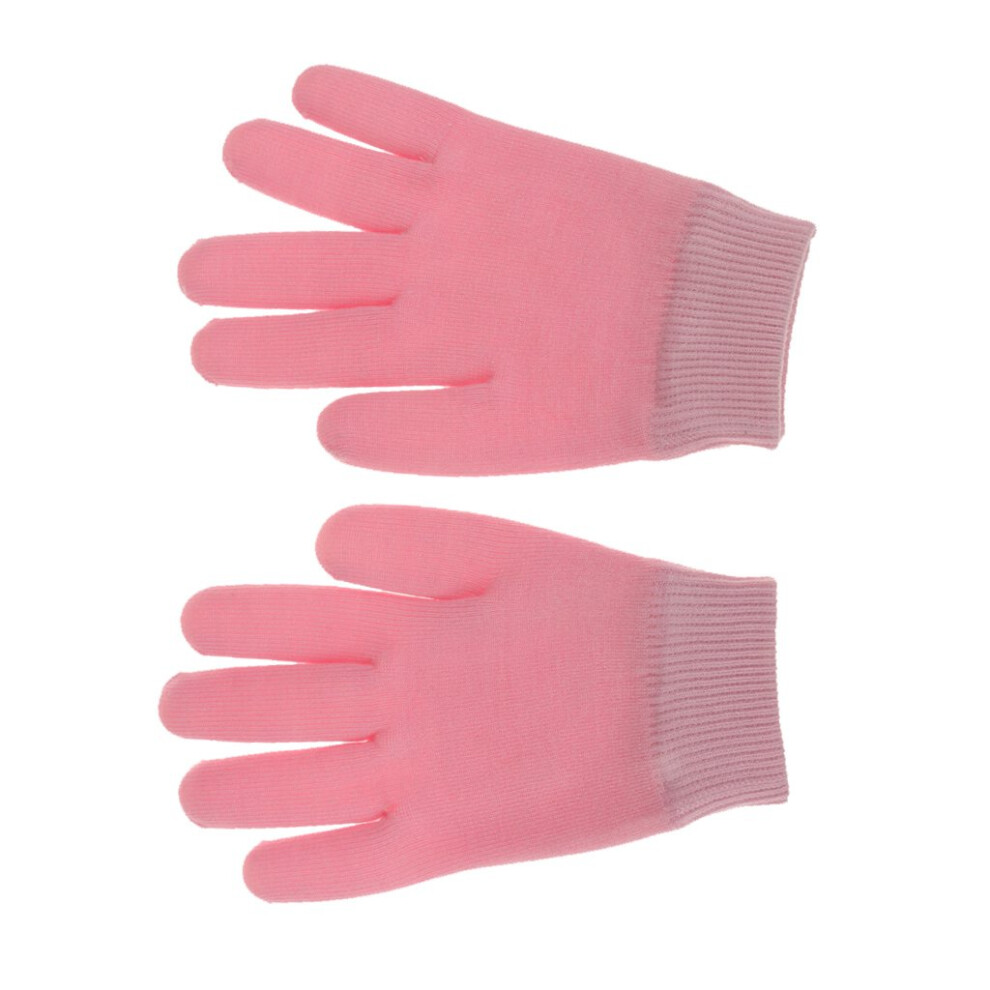 Pink Moisturizing Gloves With Deep Hydration For Dry Hands, Overnight Hand Spa Treatment,