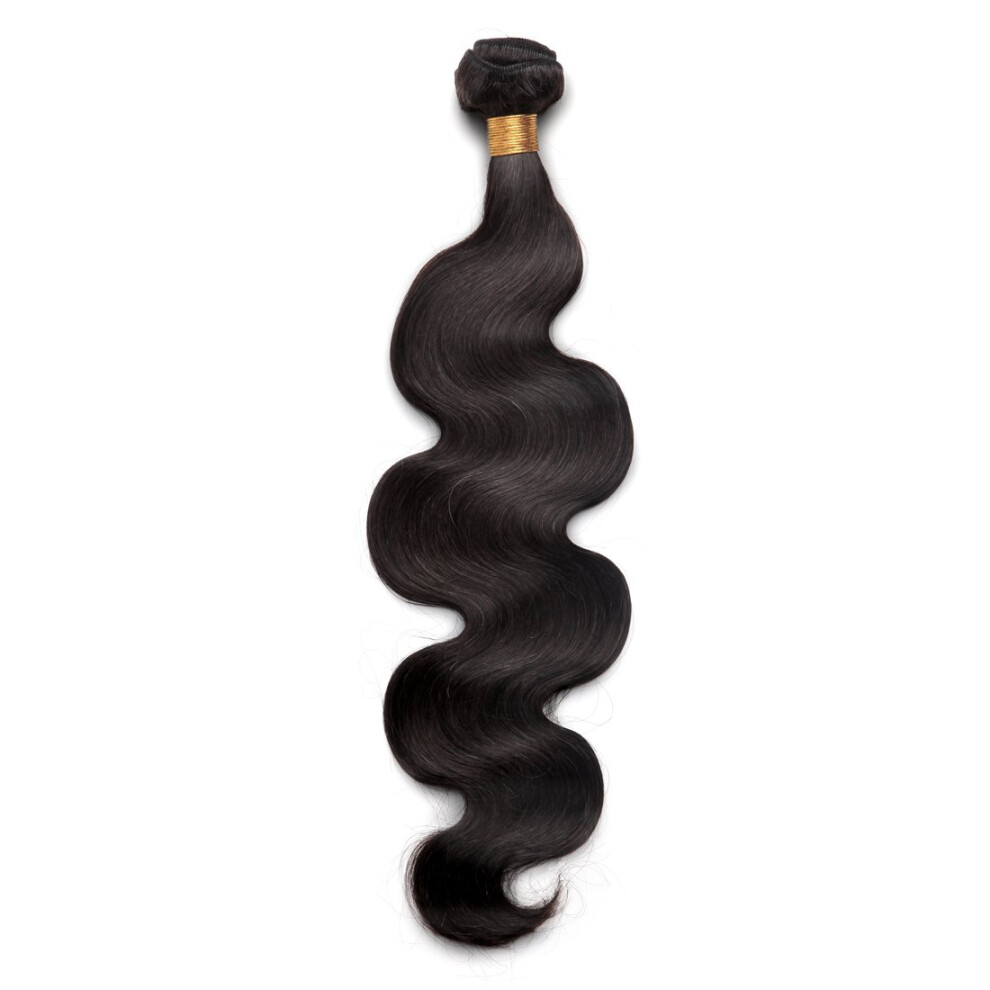 Unisex Brazilian Virgin Hair Extensions 20Inch 100% Remy Body Wave Weave Dyeable Bleachable Natural Look