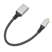 HDMI 4K 60Hz männlich auf weiblich Mikro-Kabel 0,2 m für PC, Kamera, Projektor, gerade