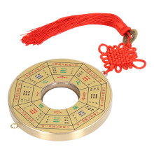 Feng Shui Bagua Mirror Car Pendant Alloy Absorbs Positive Energy