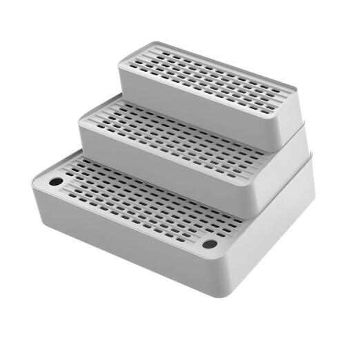 Contemporary Plan Puss Waste Box Step With ABS-dark gray