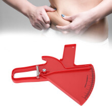 Professioneller Doppel-Feder-Körperfettmesszange, Kunststoff, Rot ZFC09