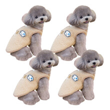 Gilets chauds en polaire pour chien, protection contre le-Kaki L