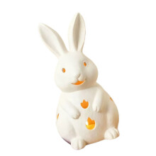 Bougeoir photophore lapins de pâques, Figurines de lapin en-S 1