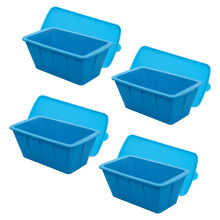 Moules à glace en Silicone faciles à utiliser, le plateau-Bleu