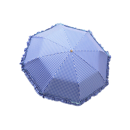 Practical Lace Trim Umbrella For Blocking Sunlight And-Blue