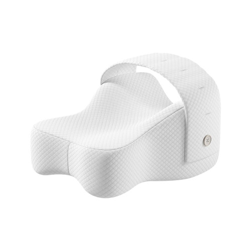 Ergonomic Knee Pillow Memory Spume Pillow For Leg Support-White