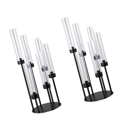 Pack Of 2 Functional Acrylic Iron Candle-Black 6 down payment