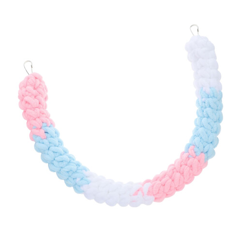 Wide Comfortable Climbing Rope Toy with Removable Hook-pink