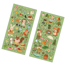 Cartoon Animal Scrapbooking Sticker Transparent Decorative-3