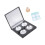 Portable 4 Compartment Eyeshadow Storage Box Plastic-Black 1
