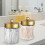Small Plastic Jar for Bathroom Accessory Cotton Ball Holder 6