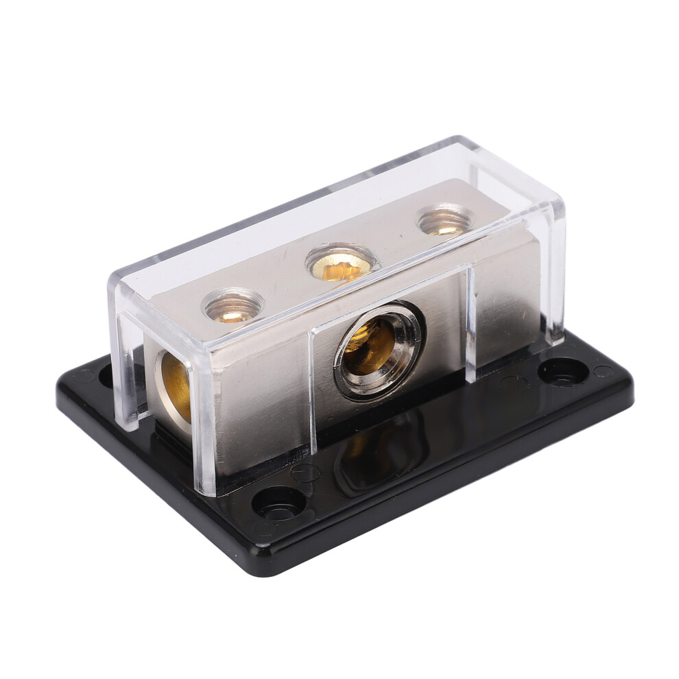 2 Way Power Distribution Block 0Ga In 4Ga Out Zinc Alloy Car Audio Distribution Kit 8261390265680