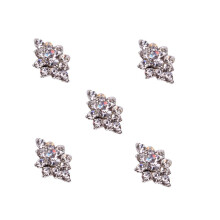 Silver Rhinestone Nail Art Decorations 3D Crystal Charms for Easy DIY Glitter and Elegant Acrylic Nails
