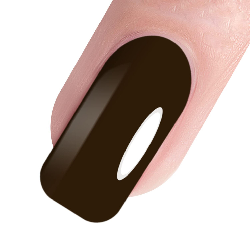 Gel Nail Polish UV LED Soak Off 15ml Longwear Glossy Finish SalonGrade Color 1456 Saddlebrown