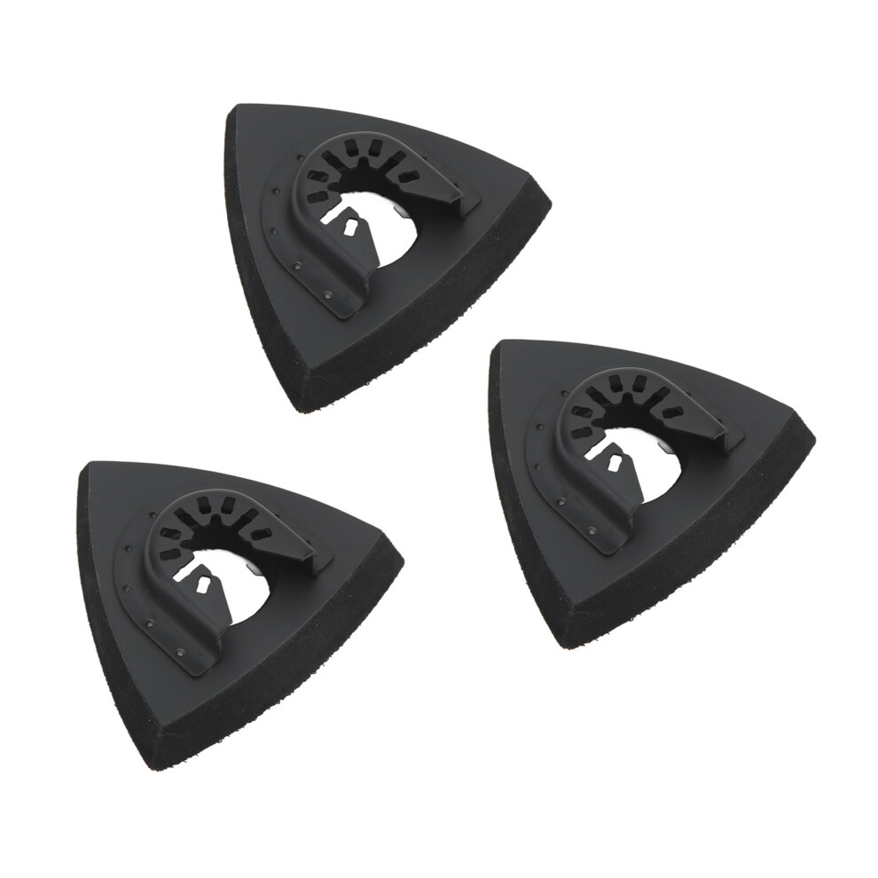 Multi-Tool Sanding Pad Set 3Pcs Triangle Quick Release For Oscillating Tools 9301390267068