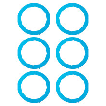 Six Flexible Baking Cover Dishwasher Safe And Safe-Blue