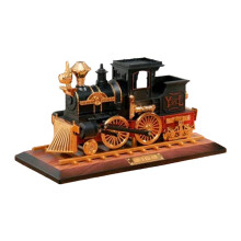 Nostalgisch treinmodel antiek-locomotief zwarte mus