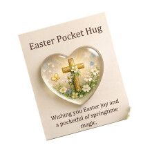 Pocket Sized Hug Card To Convey Warmth And Support Resin-3