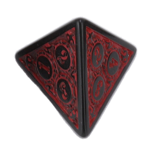 10 Pcs Acrylic Polyhedral Dice Set for RPG & Board Games, 4-Side 2