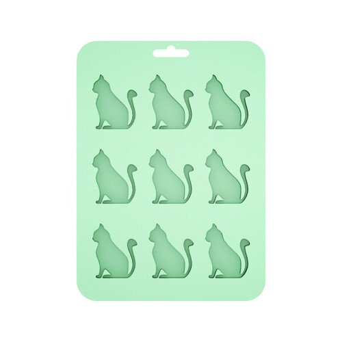 Moules à glaçons en forme de chat pour améliorer-Vert