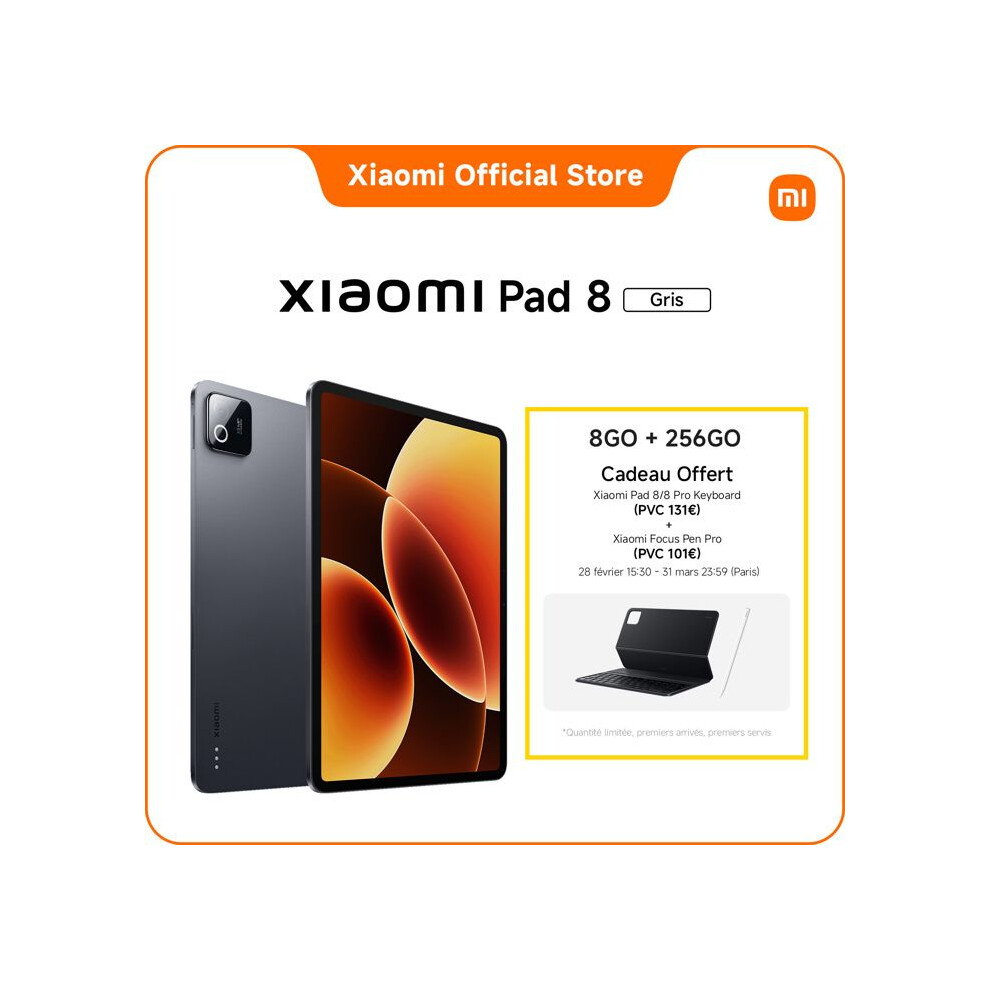 Xiaomi Gray Pad 8 8Gb 256Gb Snapdragon 8S Gen 4 Processor