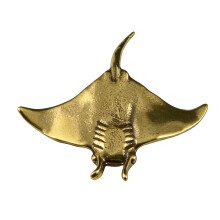 Metal Animal Statue Manta Figurines Fish Decorative-1PCS