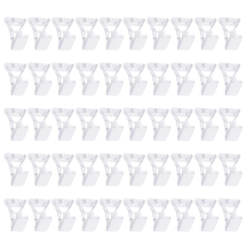 Présentoir de Badges transparents, 50 pièces, support de Base de