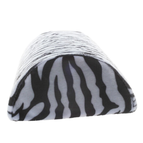 Zebra Stripe Nail Art Hand Rest Pillow with Ergonomic Half Column Design and Comfortable Wrist Support 2