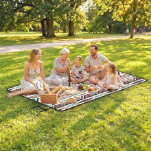 Outsunny Picnic Blanket, 300x200CM Beach Blanket Outdoor Picnic Mat