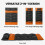 Outsunny Outsunny Double Sleeping Bag with 2 Pillows, 220 x 160cm Sleeping Bag 3