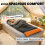 Outsunny Outsunny Sleeping Bag for Adults, Lightweight & Compact Sleeping Bag, Grey 5